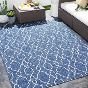 Soft Navy Outdoor Carpets