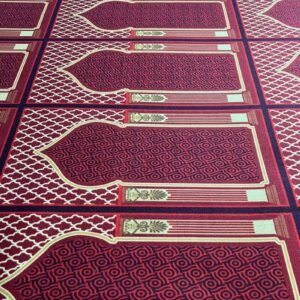 Saff-e-Awwal Maroon Masjid Saf Carpet