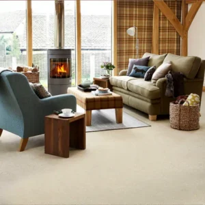 Natural Berber Twist Deluxe Living Room Carpet