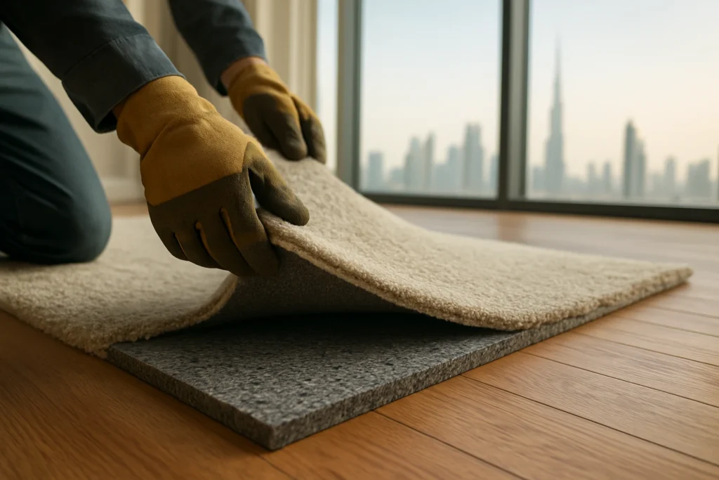 Carpet underlay rebond foam in Dubai