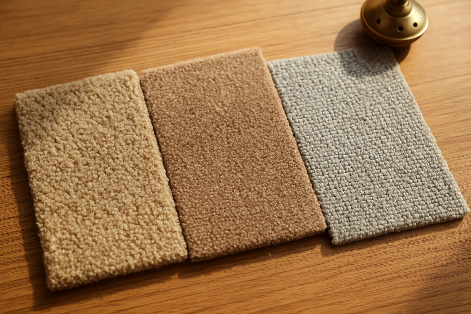 Carpet samples wool nylon polypropylene