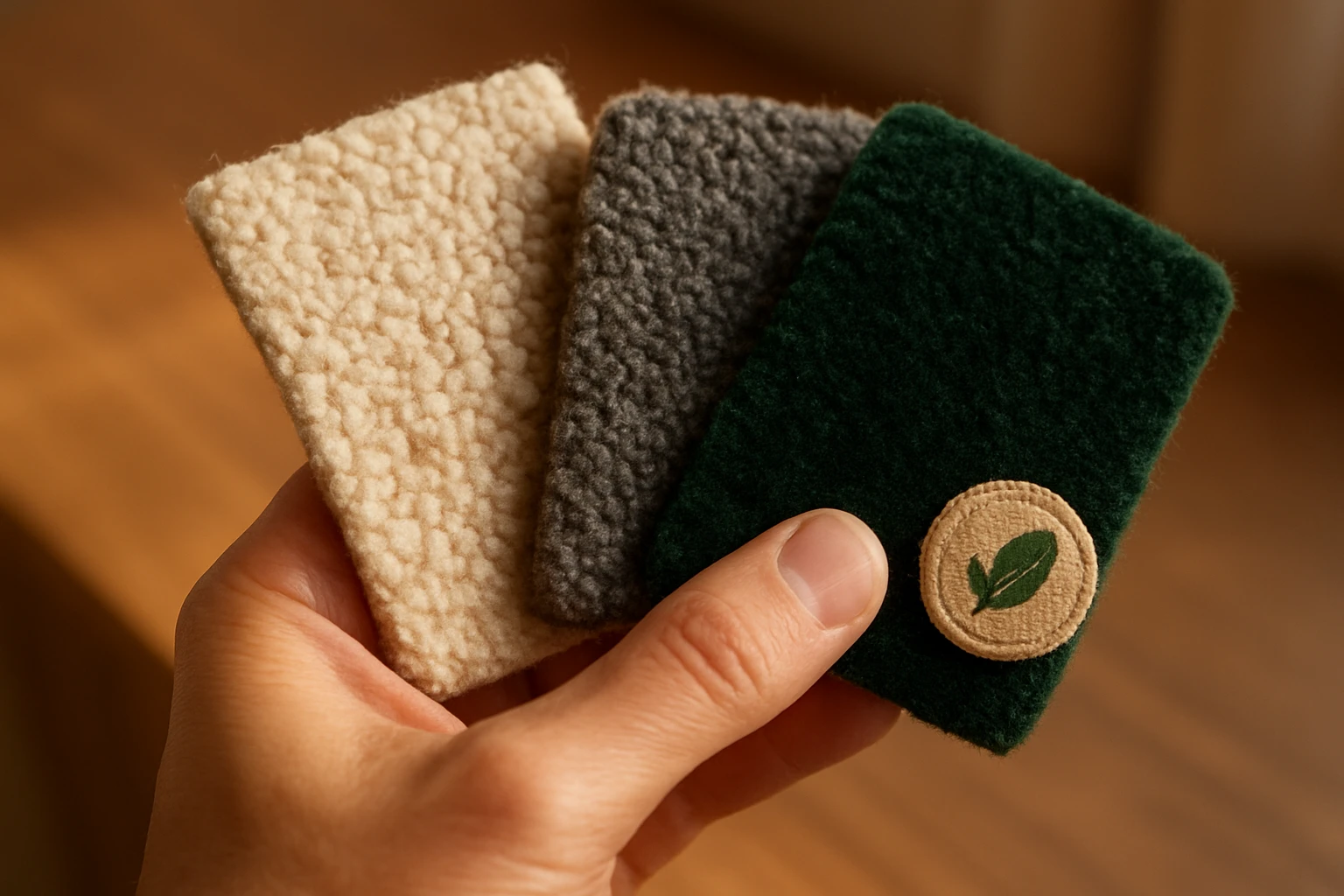 Wool nylon polyester carpet samples